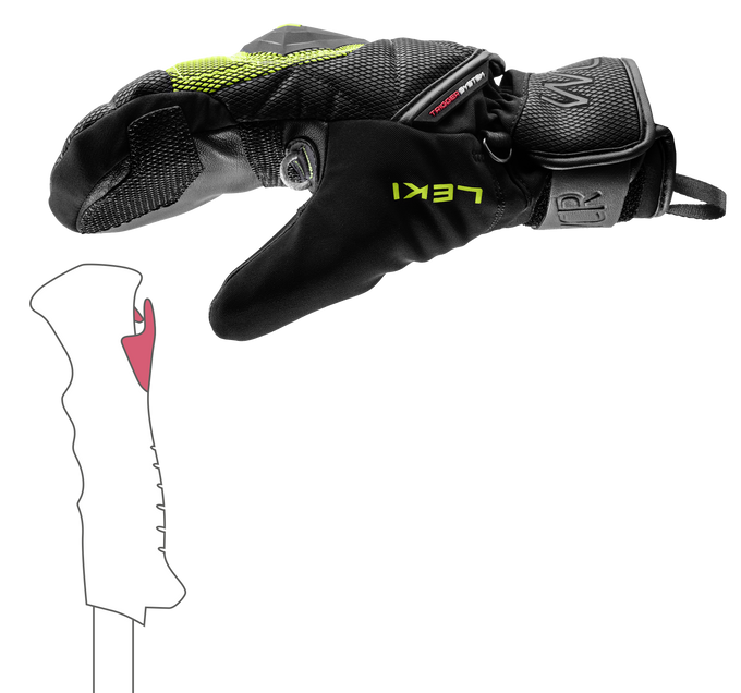 Gloves LEKI WCR Coach 3D Junior Mitt- 2025/26