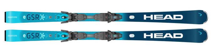 Narty HEAD Worldcup Rebels E.GSR + PR 11 GW Brake [G] 78 mm Matt Black/Speed Blue - 2025/26