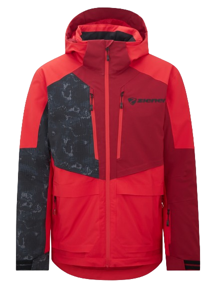 Skijacke Ziener Trivor Junior Padded Red Black Foggy - 2024/25