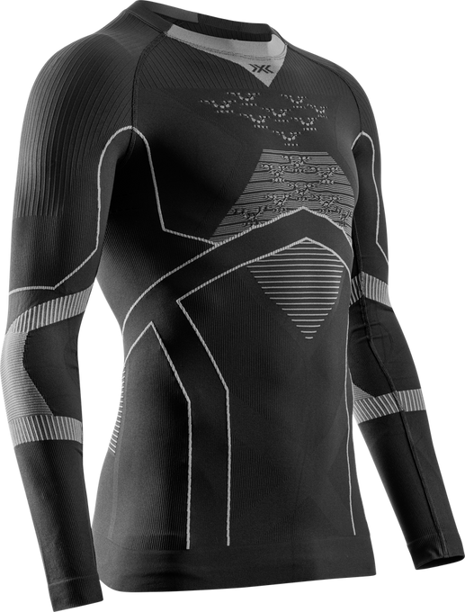 Koszulka termoaktywna X-bionic Energy Accumulator Light Shirt LS Black/Light Grey - 2024/25
