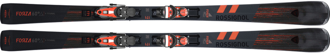 Skis Rossignol Forza 60° V-Ti + Nx 12 Konect GW B80 Black Hot Red - 2024/25