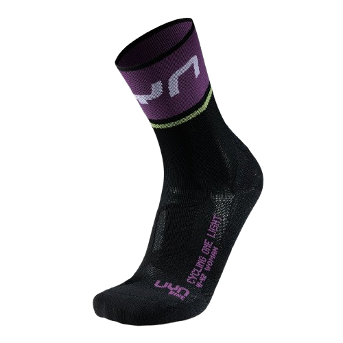 Skarpety trekkingowe UYN Woman Cycling One Light Socks  Black/Violet