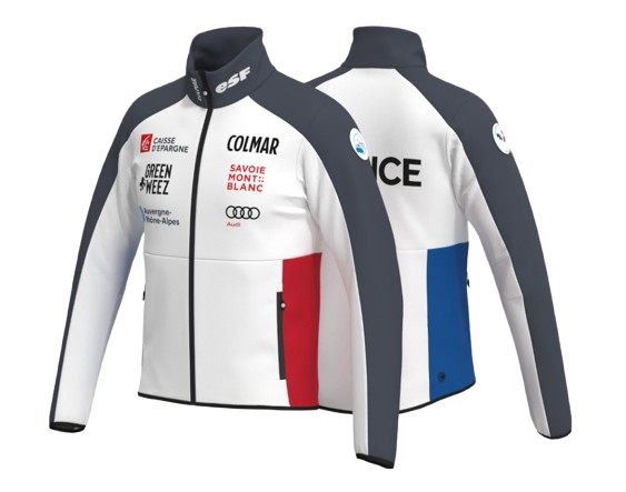 Męski Softshell Colmar Replica Softeshell Jacket White/Black/Blue/Red - 2024/25