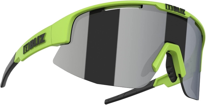 Okulary BLIZ Matrix Lime Green/Smoke with silver mirror