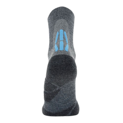 Outdoor Socken UYN Lady Trekking 2in Merino Socks Mid Grey/Turquise