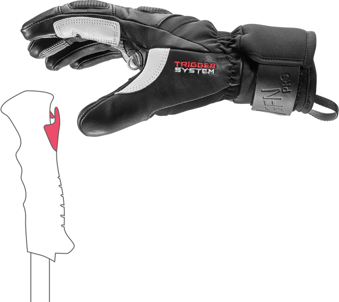 Rękawice LEKI Griffin Pro 3D Woman Black- 2025/26