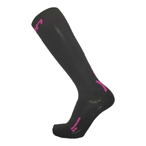 Skarpety narciarskie UYN Woman Ski One Pure Snow Socks Black/Pink - 2025/26