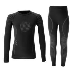 Thermoaktive Kleidung UYN Junior Visyon 2.0 Uw Set (Shirt Lg. sl./pants Long) Black - 2025/26