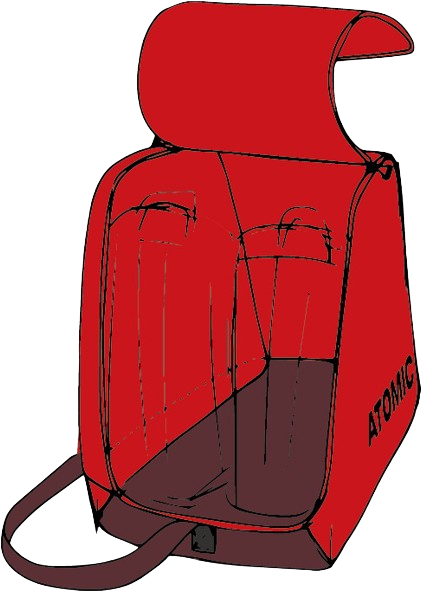 Torba na buty narciarskie Atomic Boot Bag Red – 2025/26