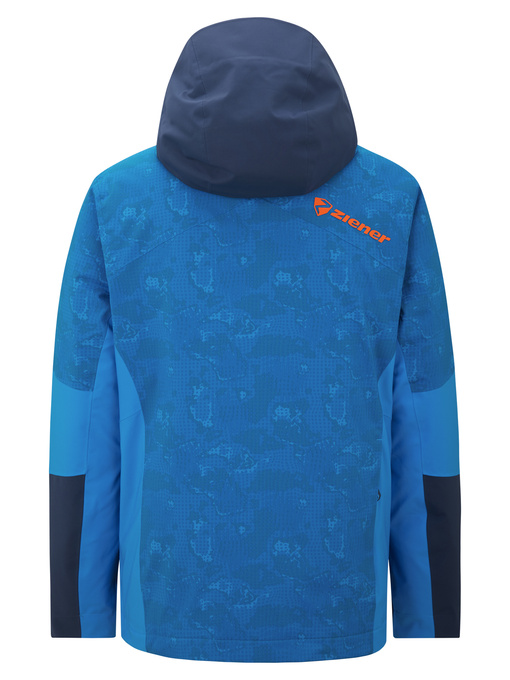 Kurtka narciarska Ziener Trivor Man Padded Blue Foggy Print Dark Navy - 2025/26