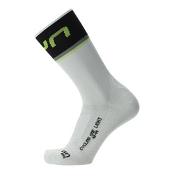 Cycling Socks UYN Man Cycling One Light White/Black