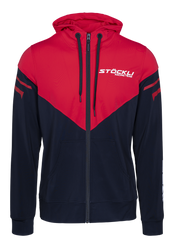 Sweatshirt Stoeckli Hoody Fullzip WRT Black Red - 2024/25