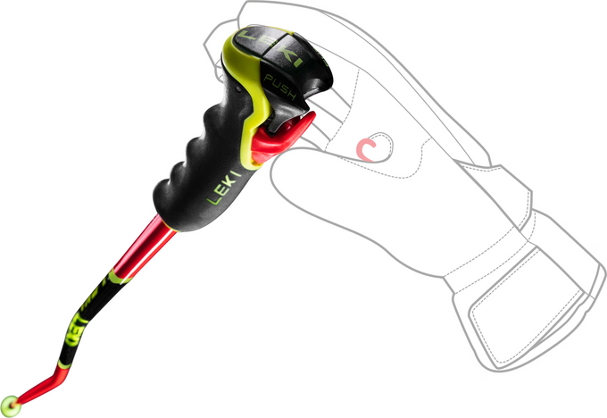 Kije LEKI WCR SG/DH 3D Red - 2025/26