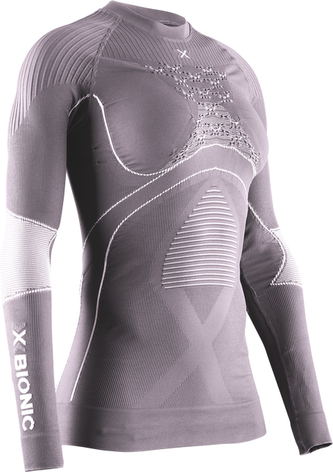 Koszulka termoaktywna X-bionic Energy Accumulator 4.0 Shirt LG SL WMN DUSTY LAVENDER/ARCTIC WHITE - 2025/26