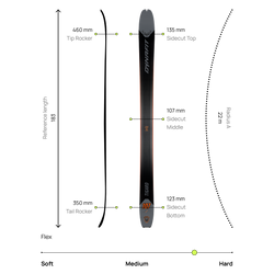 Skis Dynafit Tigard 107 Black/Magnet - 2025/26