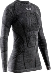 Thermounterwäsche X-bionic Symbio Merino Shirt LS WMN Rhino Grey - 2024/25