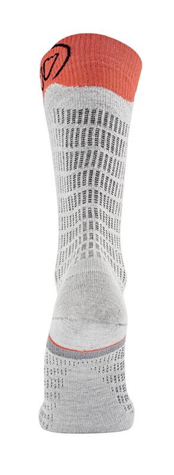 Ski socks Sidas Ski Merino Performance Light Grey/Coral - 2025/26