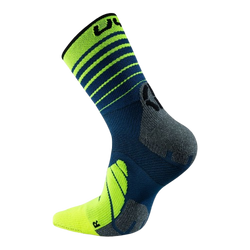 Skarpety trekkingowe UYN Man Runner's Five Socks Blue/Yellow Fluo