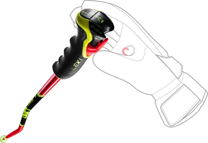 Kije LEKI WCR GS Carbon 3D Red - 2025/26
