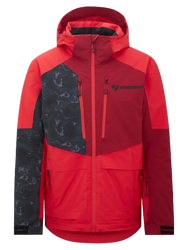 Kurtka narciarska Ziener Trivor Man Padded Red Black Foggy Print - 2025/26