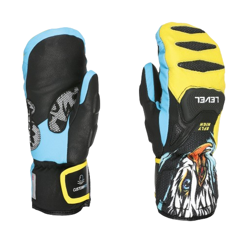 Gloves Level SQ JR CF Mitt Yellow/Blue - 2025/26