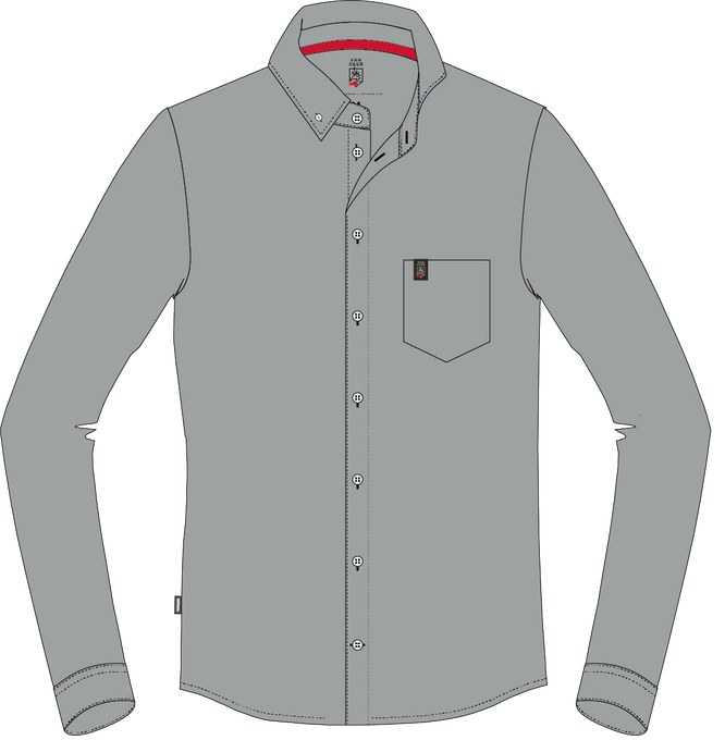 Koszula Van Deer Casual Shirt Grey - 2024/25