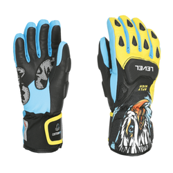 Gloves Level SQ JR CF Yellow/Blue - 2025/26