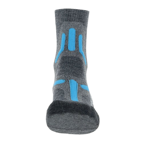 Outdoor Socken UYN Lady Trekking 2in Merino Socks Mid Grey/Turquise