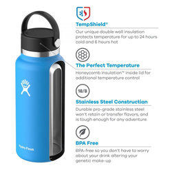 Butelka termiczna HYDRO FLASK 20 OZ WIDE FLEX CAP BLACK
