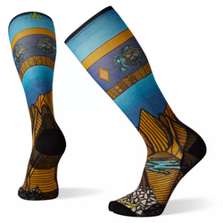 Skarpety narciarskie SMARTWOOL Ski Zero Cushion Mountain Escape Print Over The Calf Socks