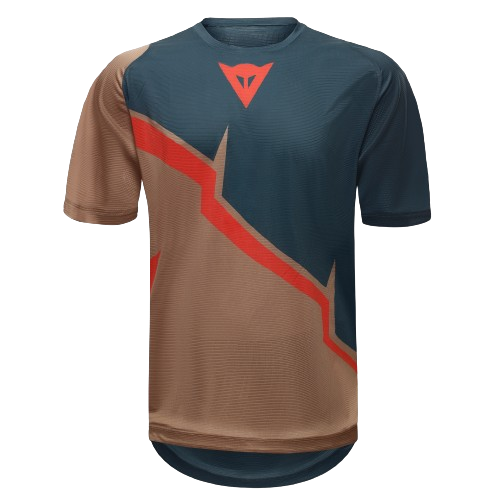 Koszulka rowerowa Dainese HgAER Jersey Ss Brown/Blue/Red 