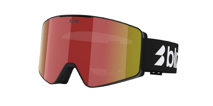 Gogle Bliz G001 Matte Black Frame/Brown With Red Multi Lens - 2025/26