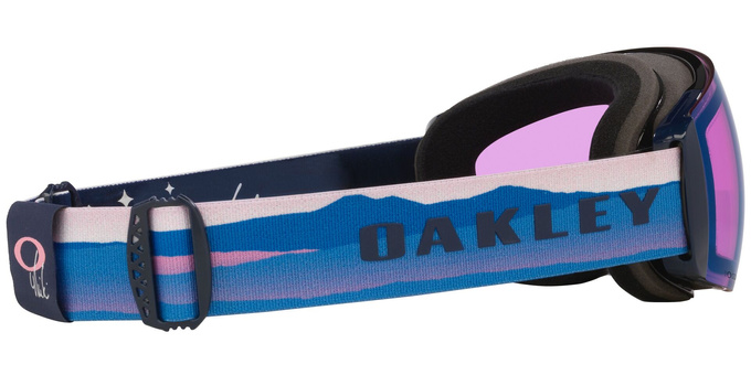 Gogle Oakley Flight Deck Pro M Mikaela Shiffrin Sig/Prizm Snow Iced Iridium + Dodatkowa Szyba Prizm Snow Sapphire Iridium - 2025/26