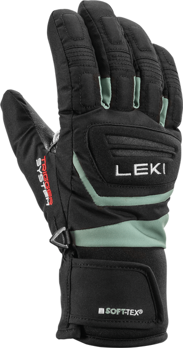 Rękawice LEKI Griffin 3D Junior Black/Dusty Green - 2024/25