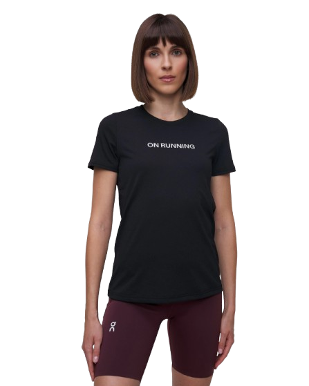 Koszulka On Running RUN ON-T Women Black - 2025