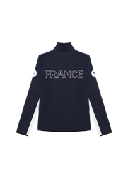 Damen-Polar Colmar Full Zip Stretch Fleece White/Blue - 2025/26