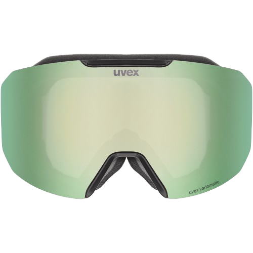 Goggles Uvex Evidnt ATTRACT V Black Matt/Mirror Green + spare lens - 2025/26