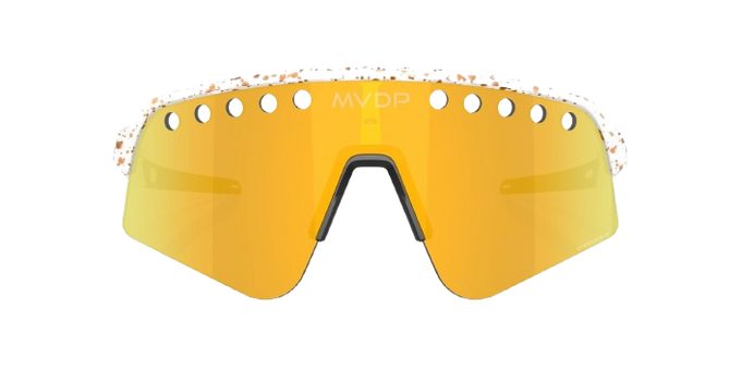 Sunglasses OAKLEY Sutro Lite Sweep MVDP Red Gold Splatter Frame/Prizm 24K Lens
