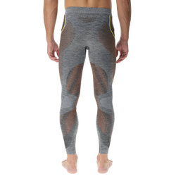 Kalesony UYN Man Ambityon UW Pants Long Black Melange/Atlantic/Orange Shiny - 2023/24