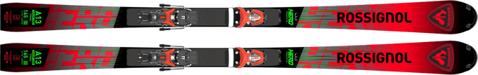 Narty Rossignol Hero FIS SL Factory 165 cm R22 (komórki) + Spx 12 Rockerace GW Hot Red - 2025/26