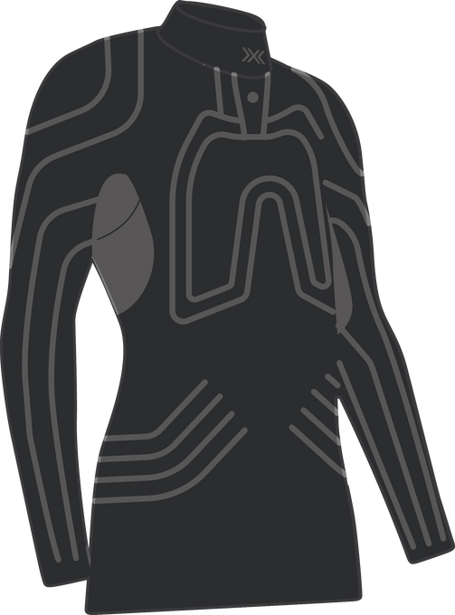 Koszulka termoaktywna X-BIONIC® HEATLOOP SHIRT LS MEN BLACK - 2025/26