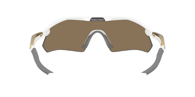 Sonnenbrill Oakley Radar Plate Polished White/Gold Frame/Prizm 24K Polarized Lenses