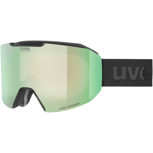 Gogle Uvex Evidnt ATTRACT V Black Matt/Mirror Green + dodatkowa szyba - 2025/26