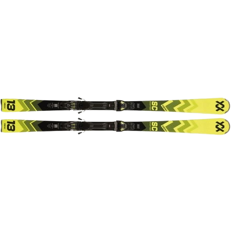 Skis Volkl Racetiger SC Yellow + Vmotion 11 Gw Black - 2025/26