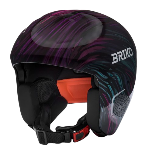 Kask Briko Graphik Shiny Seance Violet/Black/Pink/Light Blue - 2025/26