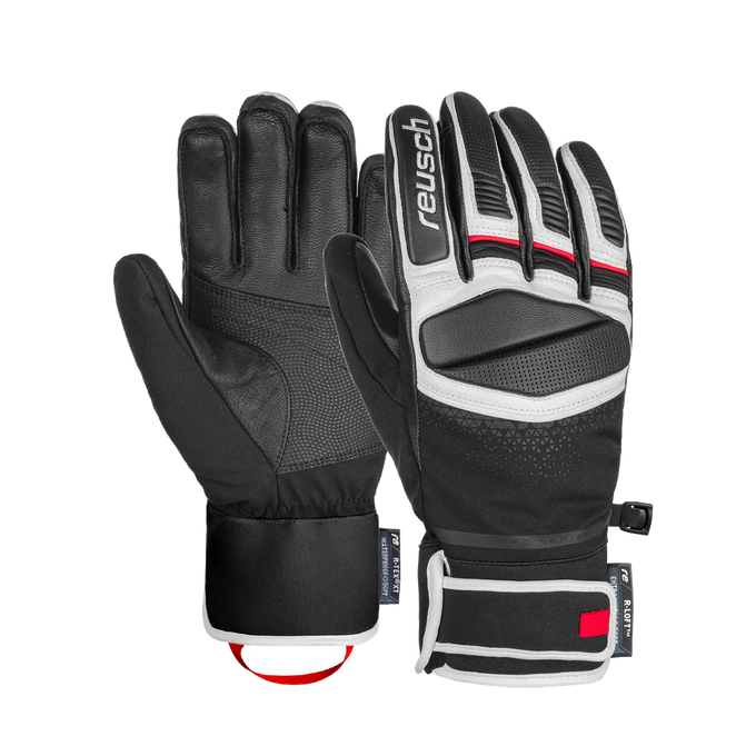 Rękawice Reusch Mastery Black/White/Fire Red - 2024/25