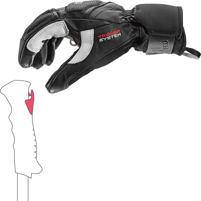 Rękawice LEKI Griffin Pro 3D Black/White - 2025/26