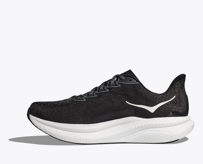 Man Schuhe Hoka Mach 6 Black/White