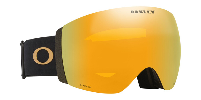 Gogle Oakley Flight Deck Pro M Mettalic Black Gold/Prizm 24K + Dodatkowa Szyba Prizm Snow Iced Iridium - 2025/26