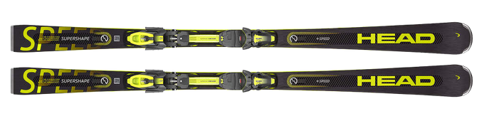 Narty HEAD Supershape E-Speed + PRD 12 GW Matt Black/Flash Yellow - 2023/24